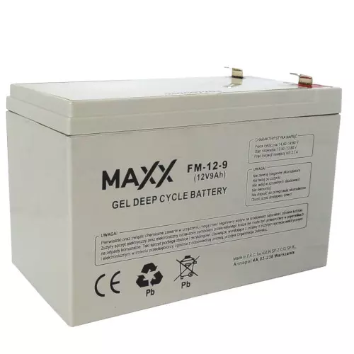 Akumulator żelowy Maxx 9Ah 12V