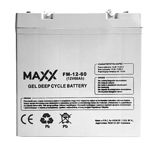 Akumulator żelowy Maxx 60Ah 12V