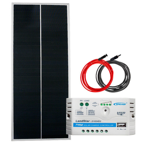 Zestaw solarny 100W 12V PWM USB