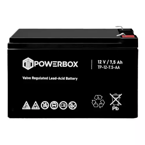 Akumulator AGM Powerbox 12V 7,5Ah