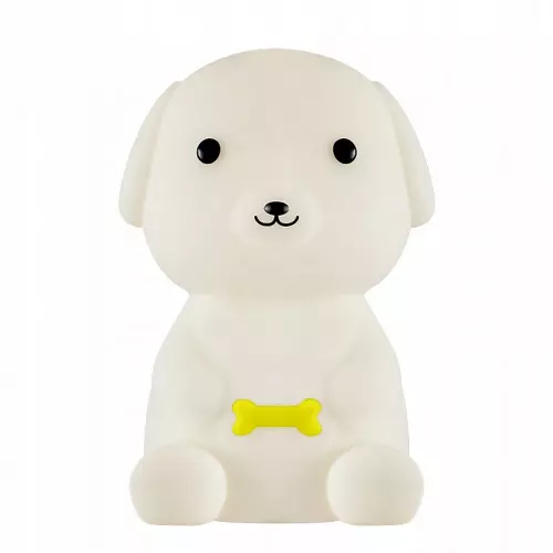 Dziecięca silikonowa lampka RGB LED nocna (pies) z USB