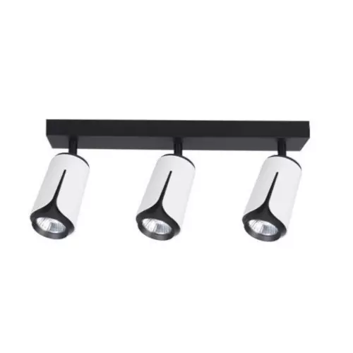 Kinkiet GU10 LED x3 biało-czarny (IK263W)