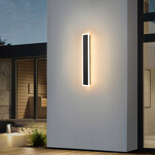 Prostokątna lampa elewacyjna (kinkiet ogrodowy) LED 30cm