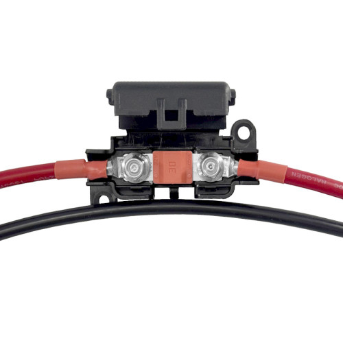 Zestaw kabli 2x6mm2 z bezpiecznikiem do akumulatora 30A 1,5m