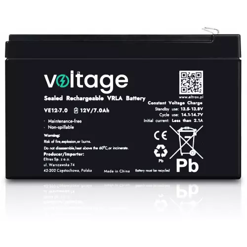 Akumulator AGM Voltage 12V 7Ah