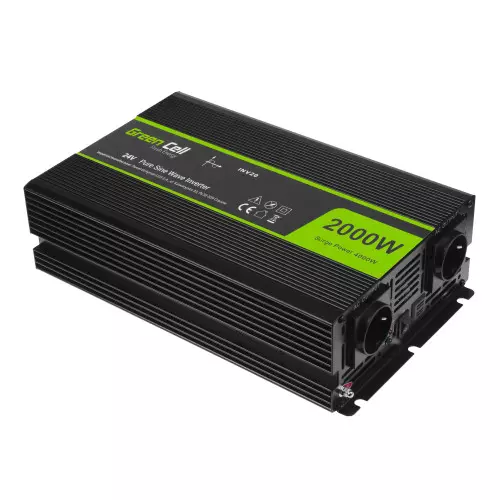 Przetwornica Green Cell Sinus 24V/230V 2000W