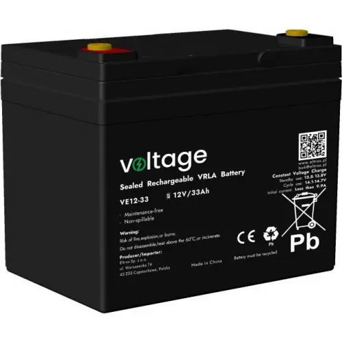 Akumulator AGM 12V 33Ah odporność na wibracje