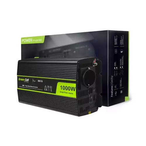 Przetwornica napięcia Green Cell 1000W czysta sinus