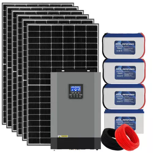 Zestaw solarny Off Grid 5KW 230V 5500W  magazyn 4,8KW