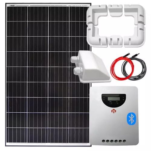 Zestaw solarny 140W 12V MPPT 20A uchwyt