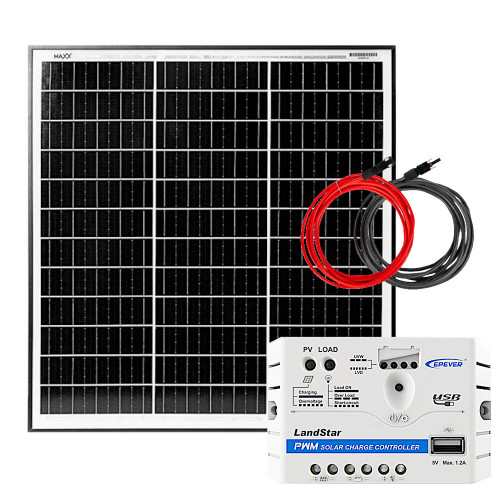 Zestaw solarny 55W 5A do oświetlenia LED