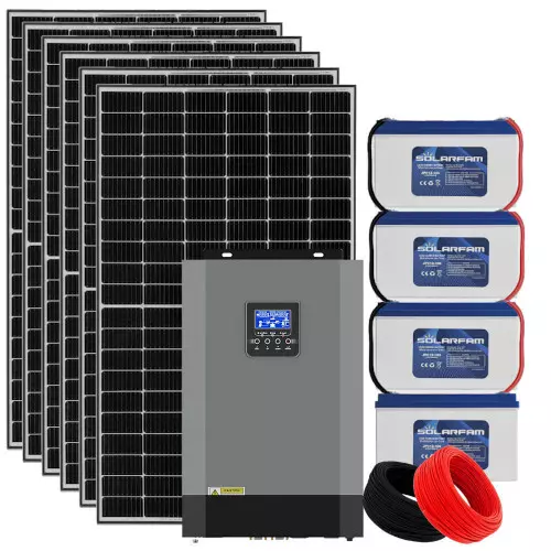 Zestaw solarny Off Grid 5KW 230V 5500W  magazyn 4,8KW