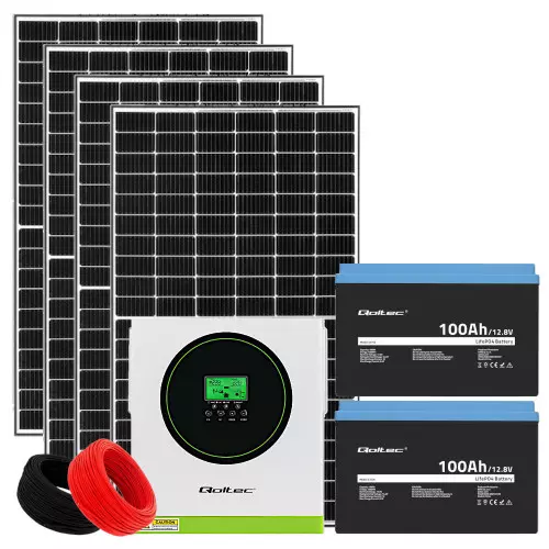 Zestaw solarny Off Grid 12V 230V 1,5WK 1500W  magazyn LiFePO4 200Ah