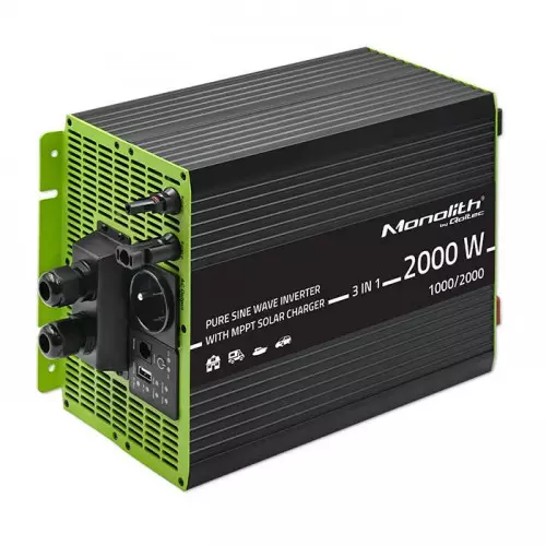 Przetwornica solarna Qoltec Monolith 1000W 3w1