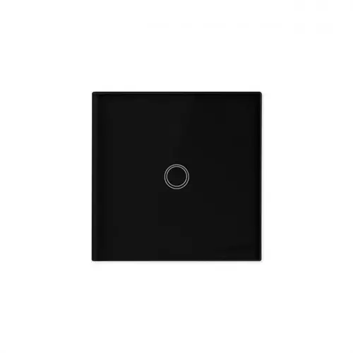 Włącznik dotykowy szklany czarny 300W