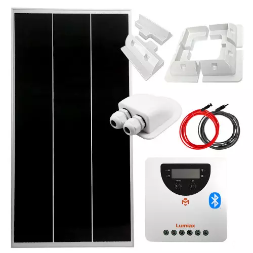 Zestaw solarny 150W 12V MPPT z uchwytami