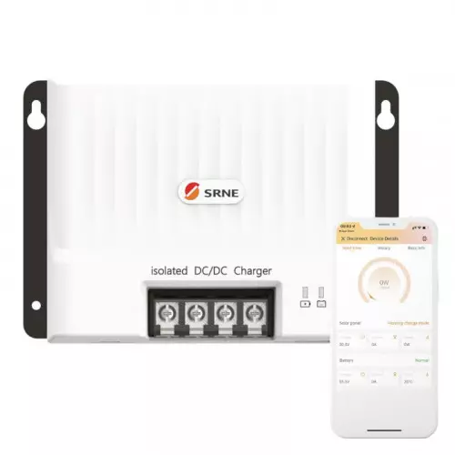 Ładowarka DC-DC SRNE 12-12V 30A izolowana Bluetooth