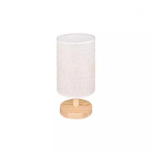 Lampa biurkowa Hilda tkaninadrewno 60W