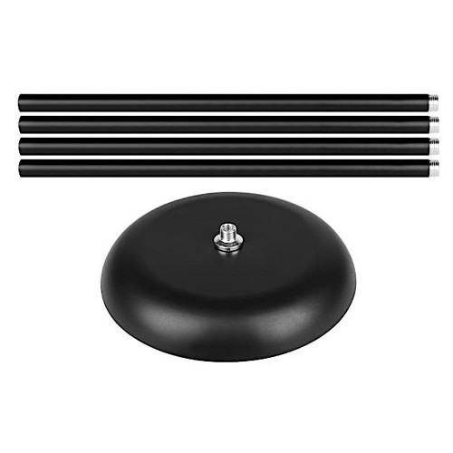 Lampa podłogowa Duos elastyczna szyjka czarna 60W