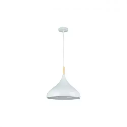 Oprawa wisząca metalowa biała 60W