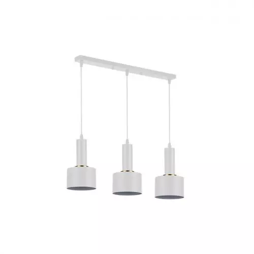 Oprawa wisząca Tema E27, biały  miedziany, 3x60W