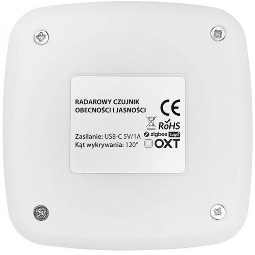 Czujnik obecności jasności OXT USB WiFi Tuya
