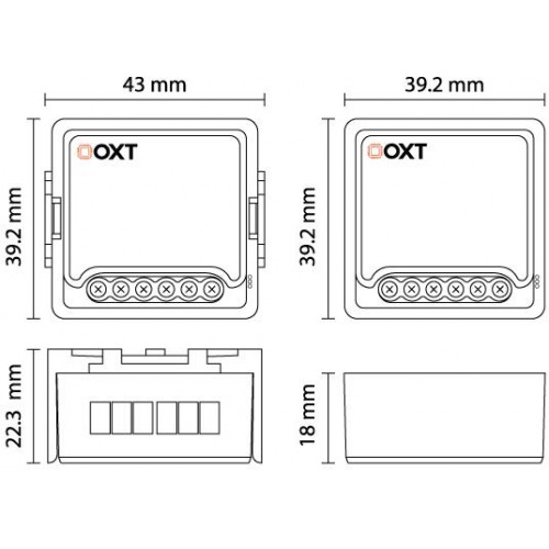 Moduł rolet OXT mini WiFi TUYA 230V