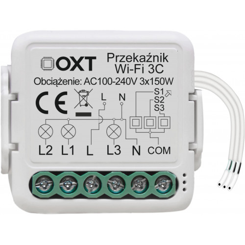 Przekaźnik OXT mini WiFi 4 obwody