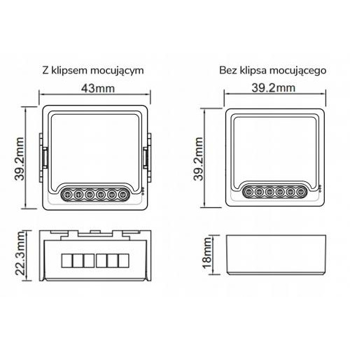 Przekaźnik OXT mini WiFi 4 obwody