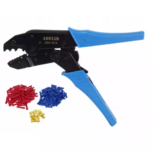 Zestaw złączek kablowych z praską Adelid miedź cynowana 100 szt.