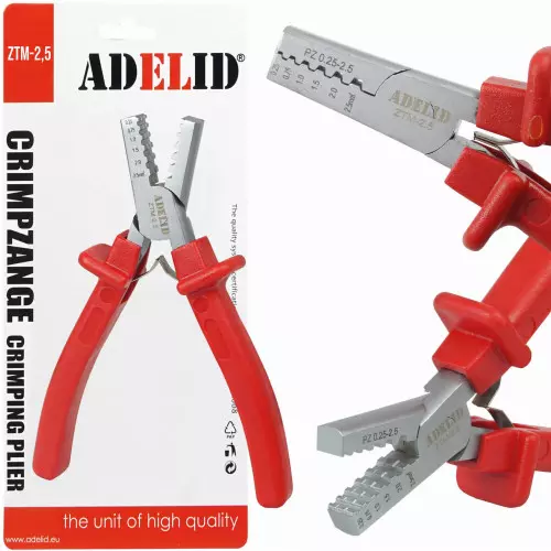 Zaciskarka praska 0,5-2,5 mm² precyzyjna