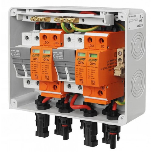 Rozdzielnica fotowoltaiczna PV 1000V DC MC4 32A - 2 stringi