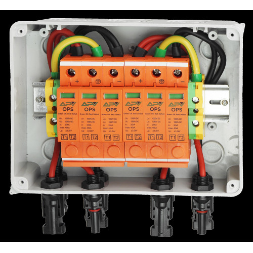 Rozdzielnica fotowoltaiczna PV 1000V DC IP65 32A - 2 stringi