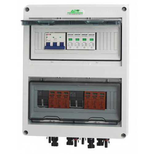Rozdzielnica fotowoltaiczna PV 1000V DC/AC IP65 - 2 Stringi