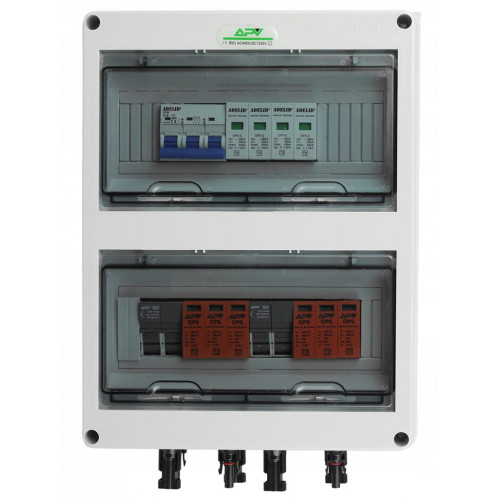 Rozdzielnica fotowoltaiczna PV 1000V DC/AC IP65 - 2 Stringi