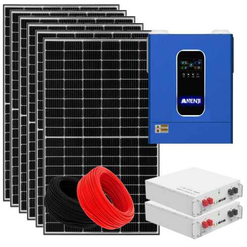 Zestaw solarny Off Grid 10KW 230V 11000W Magazyn energii 10kWh