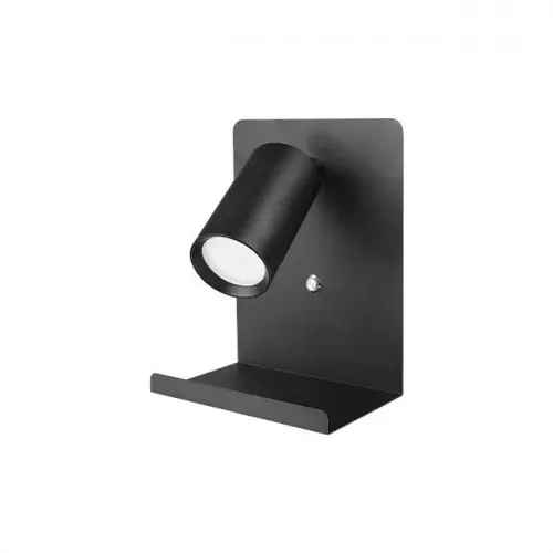 Kinkiet do czytania Kaliso czarny mat USB 35W