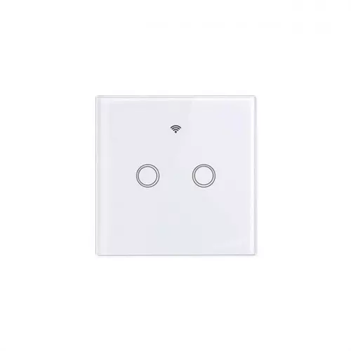 Włącznik dotykowy WIFI biały szklany IP54