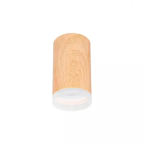 Oprawa natynkowa aluminiowo-akrylowa 9W drewniana