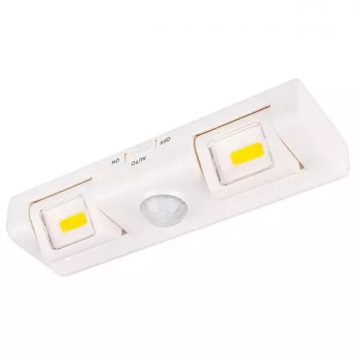 Lampa podszafkowa LED 2x COB 1W z czujnikiem ruchu