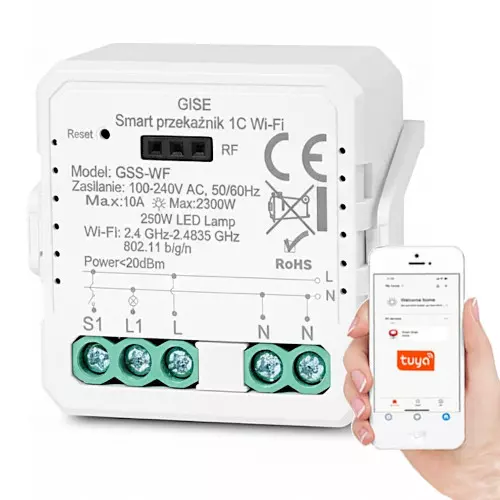 Moduł przekaźnikowy WiFi GSS-WF zdalne sterowanie