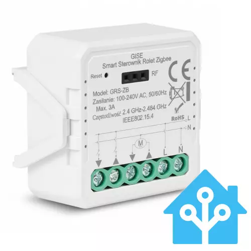 Sterownik do rolet Gise Zigbee Home Assistant