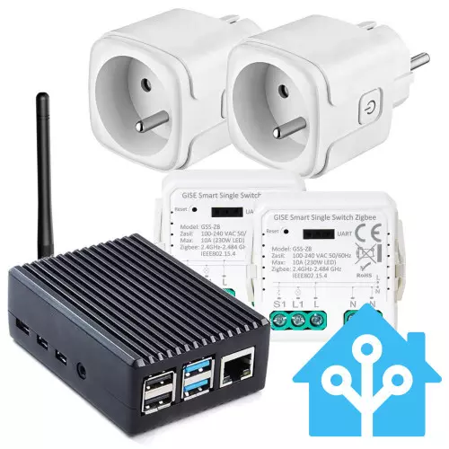 Zestaw Home Assistant Zigbee  2x Gniazdko  2x sterownik