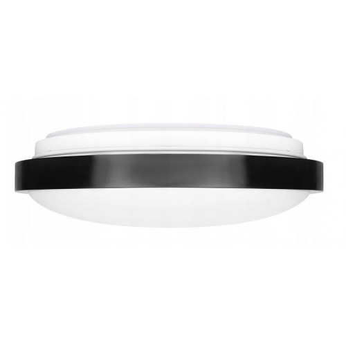 Plafon LED 18W czarny IP44