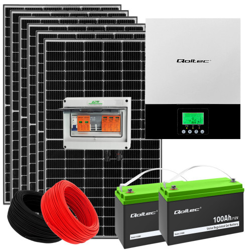 Zestaw fotowoltaiczny Off-Grid 2,4kW PV 2kW Magazyn energii 2,4kWh