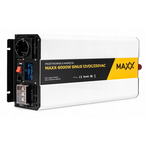 Przetwornica napięcia Maxx Sinus 12V/230V 6000W