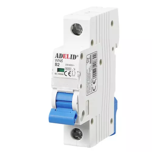 Wyłącznik nadprądowy 2A 1-modułowy 6kA