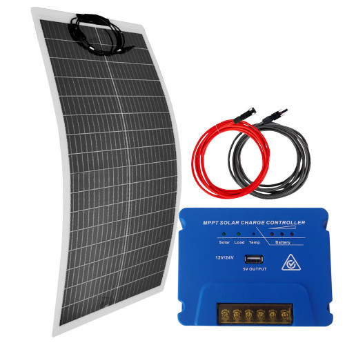 Zestaw solarny 100W 12V MPPT