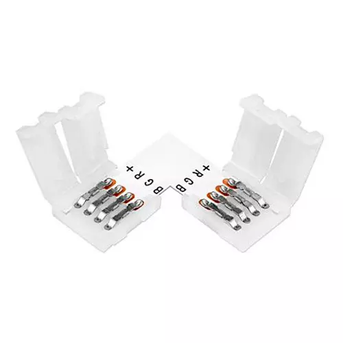 Złączka LED LVT RGB kątowa 10mm