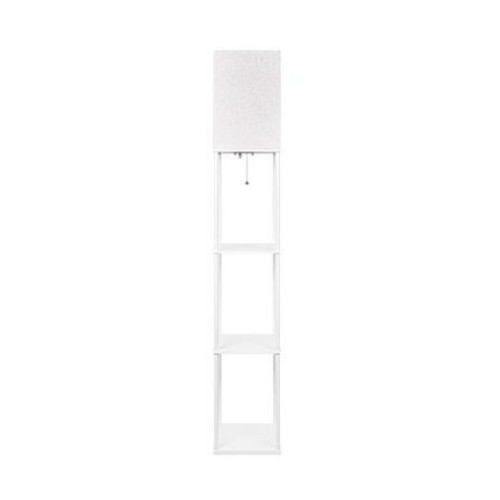 Lampa podłogowa Ganto elegancka z półkami 60W